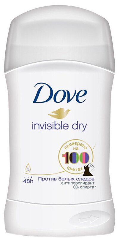 Dove Антиперспирант-карандаш Невидимый, 40 мл