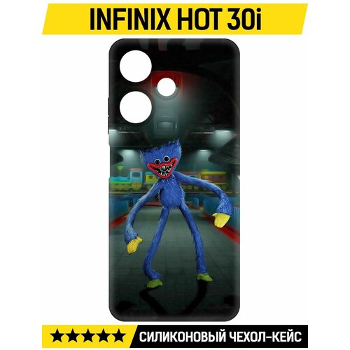 Чехол-накладка Krutoff Soft Case Хаги Ваги для INFINIX Hot 30i черный чехол накладка krutoff soft case хаги ваги сиреноголовый для infinix hot 30i черный