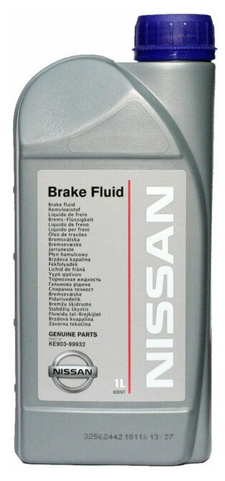 Жидкость тормозная brake fluid dot4 1л Nissan-Infiniti KE903-99932