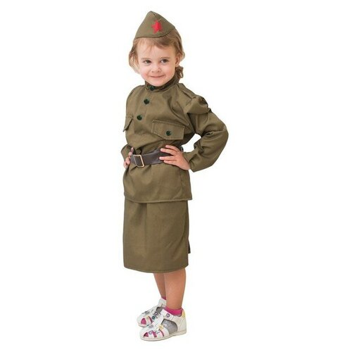 Костюм детский Солдаточка (140-152) детский костюм тыквенный жнец 11561 140 146 см