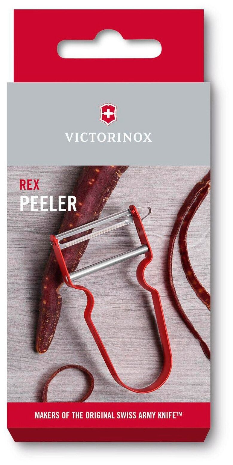 Овощечистка для овощей и фруктов Victorinox Rex красный (6.0900.1) - фото №4