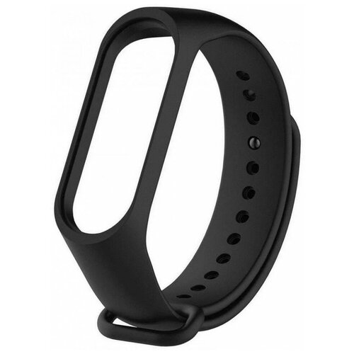 Ремешок для Xiaomi Mi Band 3/4 силиконовый черный