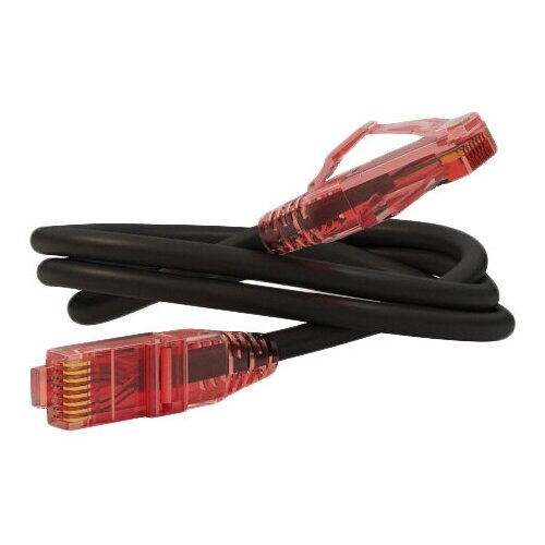 Патч-корд Hyperline PC-LPM-UTP-RJ45-RJ45-C5e-1.5M-LSZH, 1.5 м, черный vention патч корд прямой ethernet utp cat 6 rj45 сетевой кабель для ноутбука роутера кабель локальной сети длина 3 м цвет серый