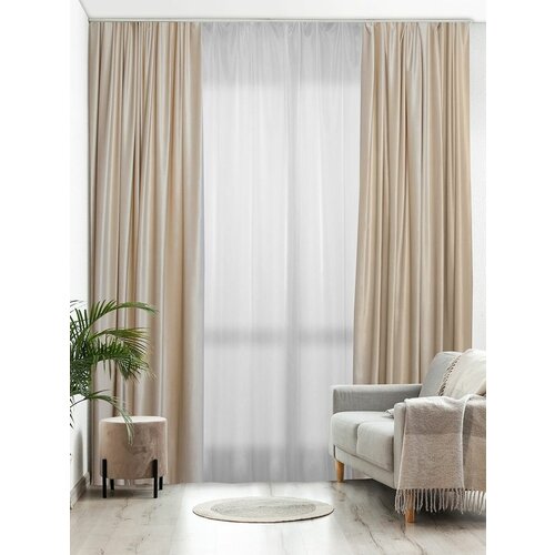 Шторы бархат на ленте комплект 2 шт