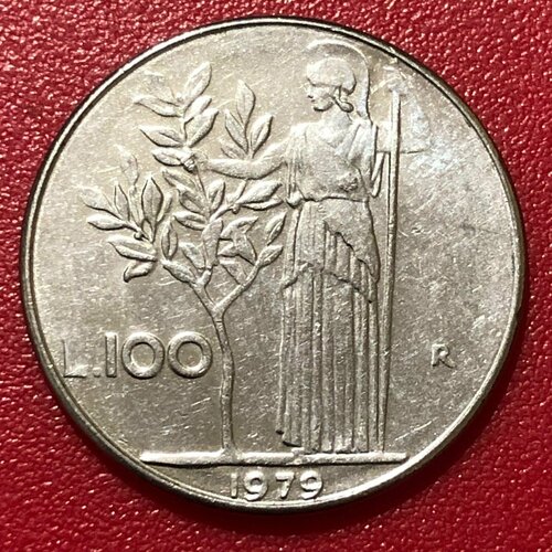 Монета Италия 100 лир 1979 год #9 монета италия 100 лир 1981 год