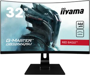 31.5" Монитор Iiyama G-Master GB3266QSU-B1, 2560x1440, 144 Гц, *VA, черный