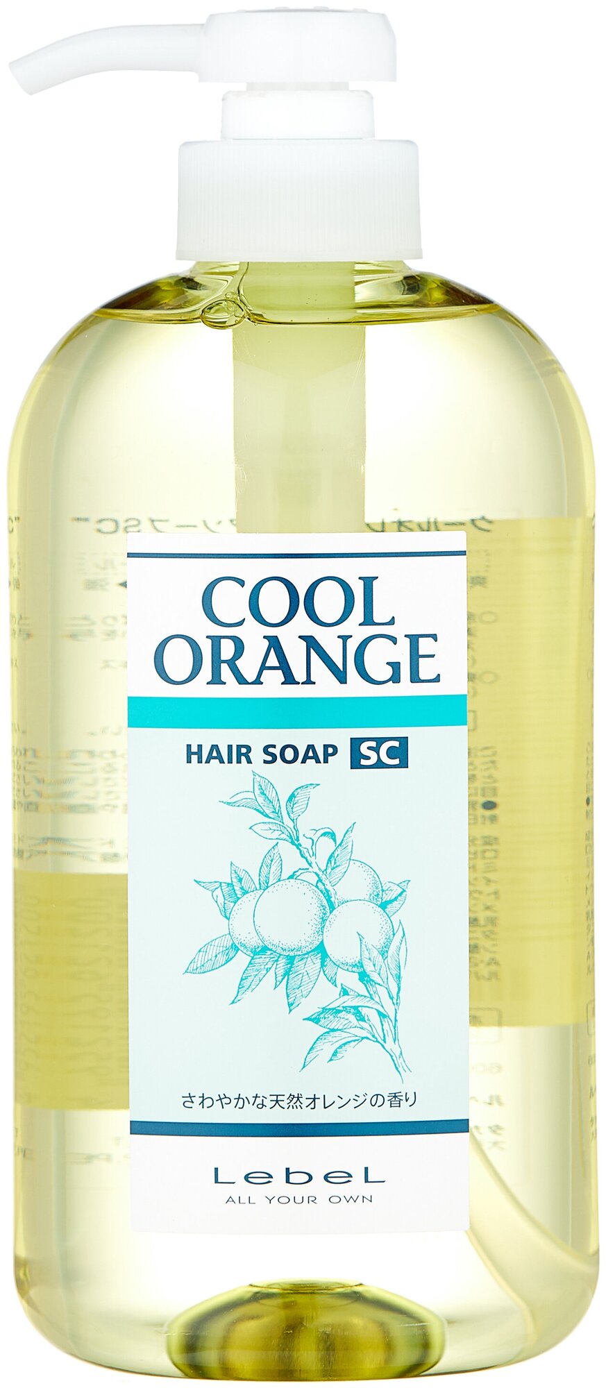 Lebel Cosmetics шампунь Cool Orange Hair Soap Super Cool, 600 мл