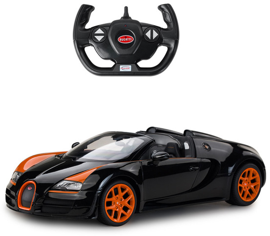 Машина р/у 1:14 Bugatti Grand Sport Vitesse (цвет чёрный) Rastar 70400B