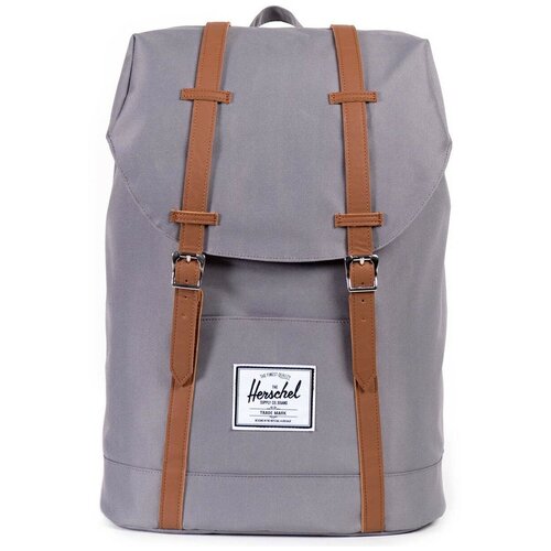 фото Городской рюкзак herschel retreat 19.5, grey/tan synthetic leather