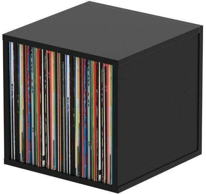 Glorious Record Box Black 110 подставка, система хранения виниловых пластинок 110 шт, цвет черный