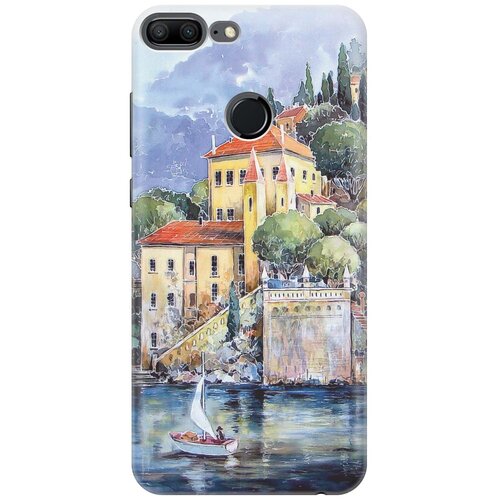 фото Gosso ультратонкий силиконовый чехол-накладка для honor 9 lite с принтом "город у моря"