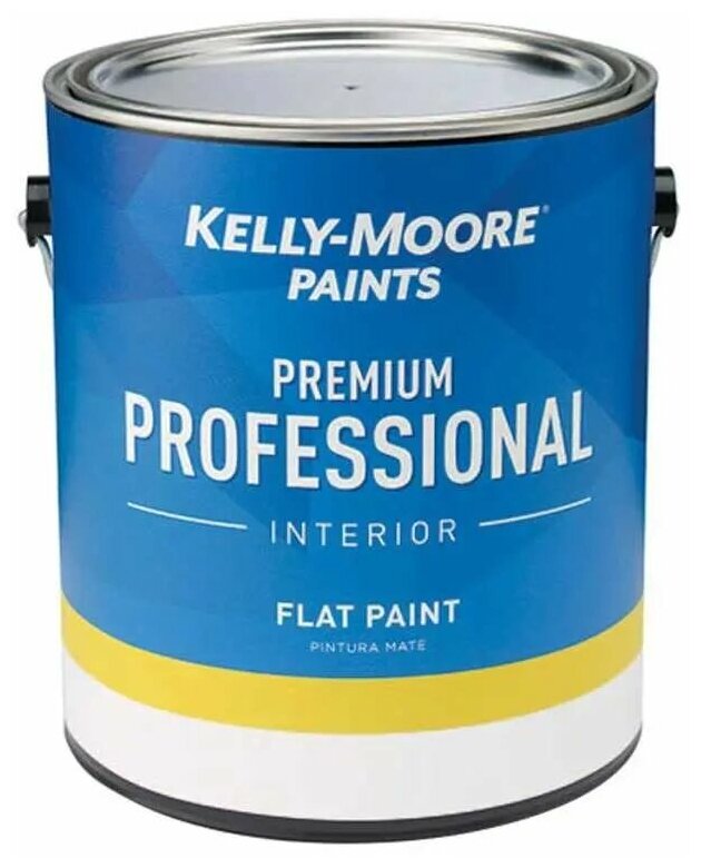 Краска ультроматовая профессиональная интерьерная Kelly-Moore Premium Professional Interior Paint белая 3,78л