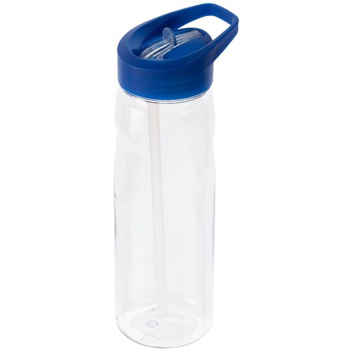 фото Бутылка для воды, для безалкогольных напитков проект 111 start 0.7 пластик прозрачный/синий