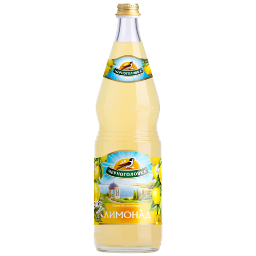 Газированный напиток Черноголовка Лимонад, 1 л, стеклянная бутылка