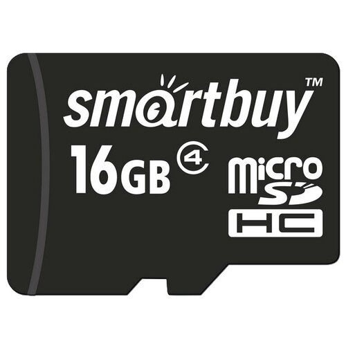 Карта памяти SMARTBUY MicroSDHC 16GB Сlass4 + адаптер