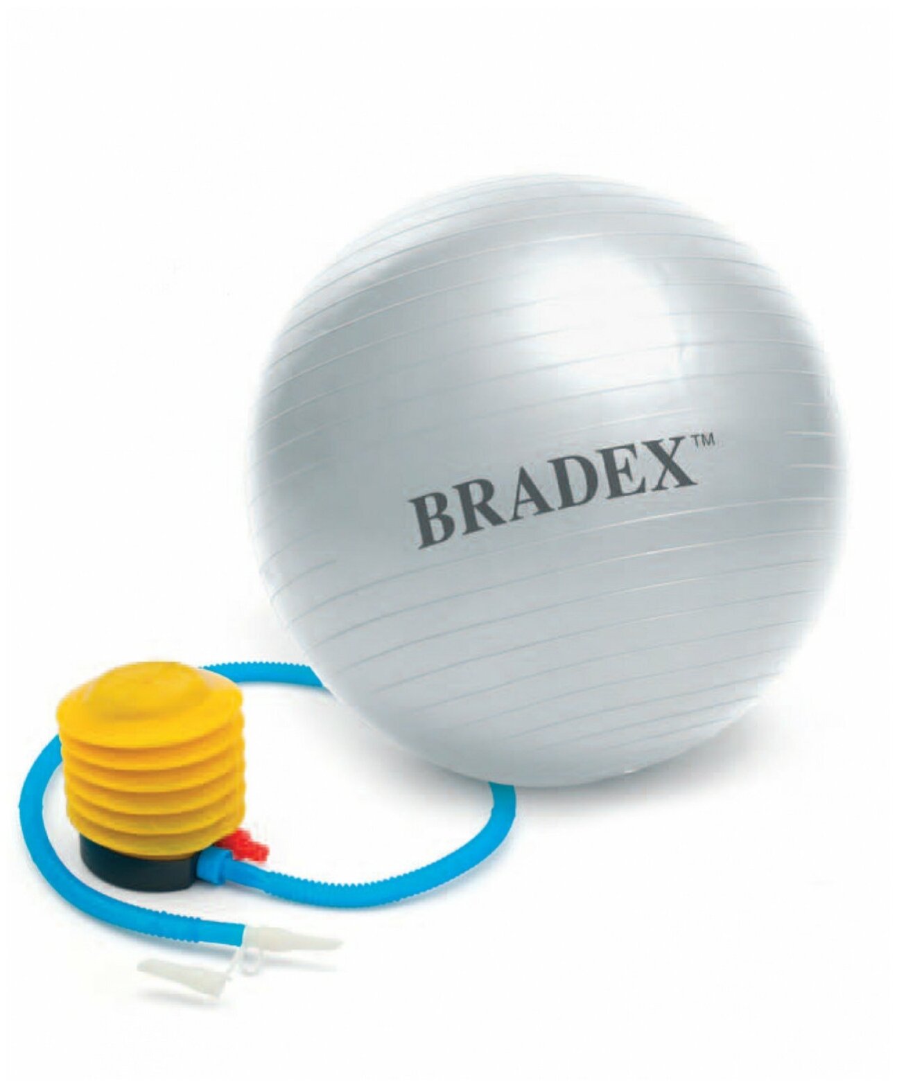 Мяч для фитнеса «ФИТБОЛ-55» с насосом SF 0241 BRADEX - фото №17