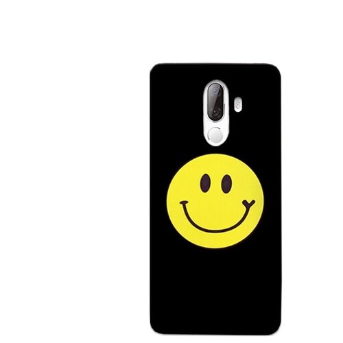 фото Ультра-тонкий силиконовый чехол-бампер mypads для oukitel k5 с закаленным стеклом на заднюю крышку телефона тематика смайлик