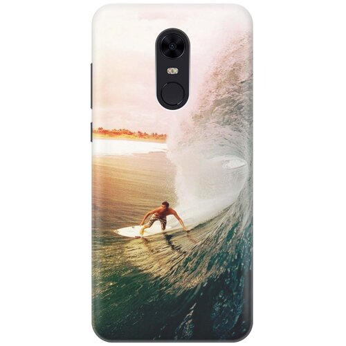 фото Cиликоновый чехол на xiaomi redmi 5 plus / сяоми редми 5 плюс с принтом "серфер" gosso