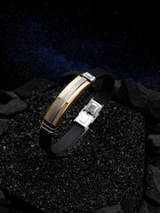 Каучуковый браслет с золотыми вставками для мужчин — купить по низкой ценена Яндекс Маркете