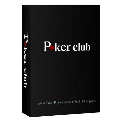 Карты игральные 100% пластиковые Poker Club, синяя рубашка, 54 шт.