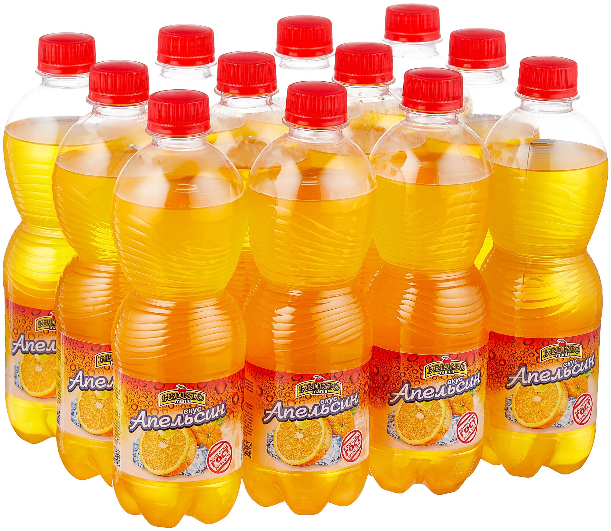 Напиток Fruktomania Апельсин 0,5л газ. ПЭТ, 12шт/уп - фотография № 2