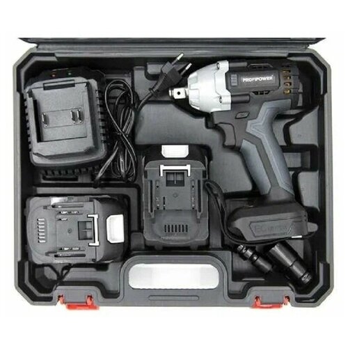 Аккумуляторный бесщеточный ударный гайковерт 18В Profipower CNT-18В 2 акк 4 Ач E0086 1491400₽