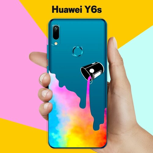 Силиконовый чехол Краски на Huawei Y6s