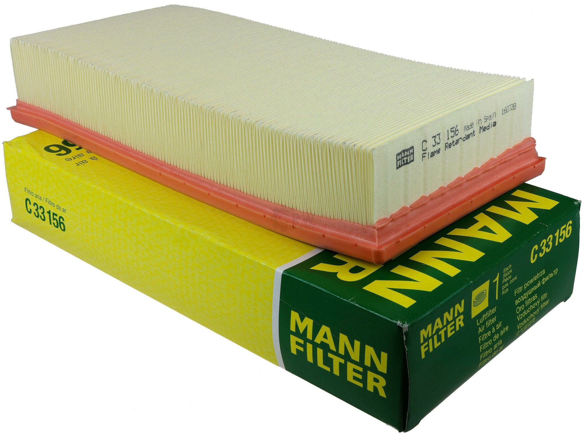 MANN FILTER C33156 Фильтр воздушный PEUGEOT 406/607 2.0D/2.2D/3.0D 98-