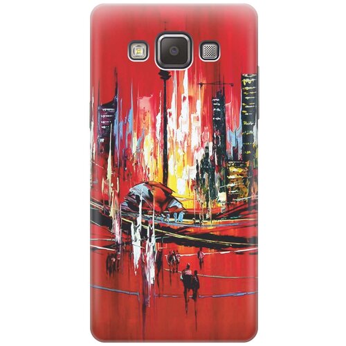 фото Cиликоновый чехол на samsung galaxy a5 / самсунг а5 с принтом "акварельный город" gosso