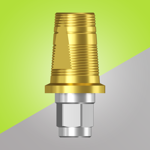 Титановое основание TiN Bell GEO, совместимое с XiVE 4.5, включая 1 винт