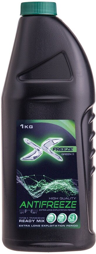 Антифриз X-FREEZE GREEN, зеленый, -40С, 1 кг