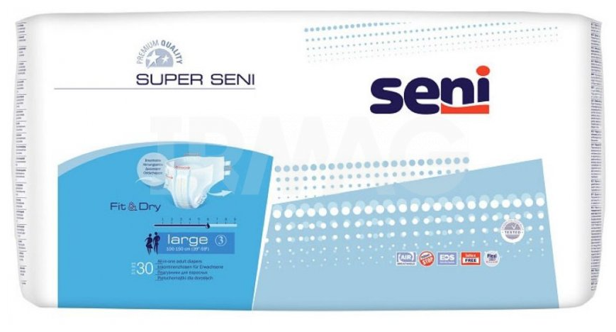 Подгузники Seni Super Large №3, 30 шт 3746274