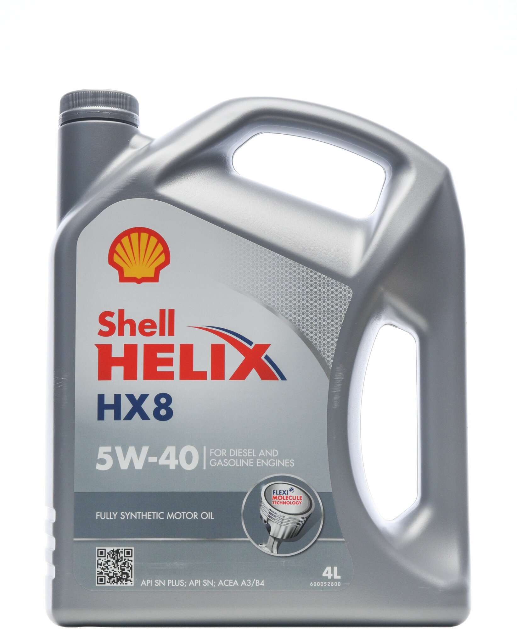 Синтетическое моторное масло SHELL Helix HX8 Synthetic 5W-40, 4 л