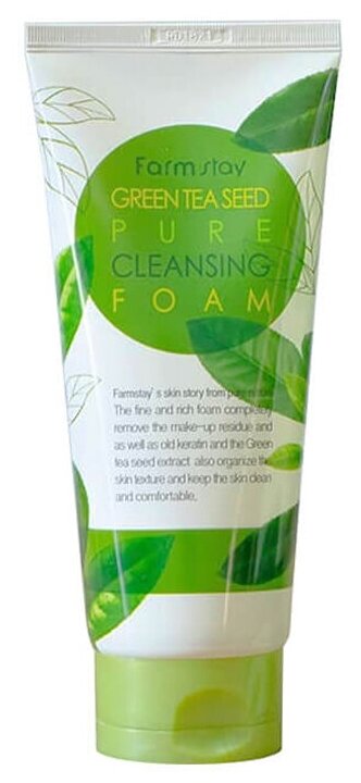 Farmstay Пенка для умывания с экстрактом семян зеленого чая Green Tea Seed Pure Cleansing Foam