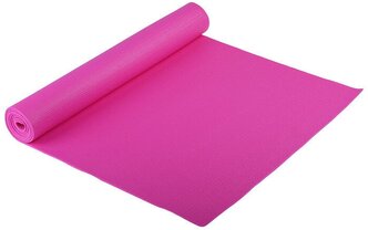 Коврик для йоги Sangh Yoga mat, 173х61х0.4 см розовый однотонный