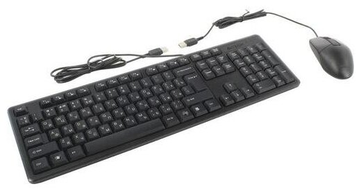 Комплект (клавиатура+мышь) A4TECH KK-3330, USB, проводной, черный [kk-3330 usb (black)] - фото №2