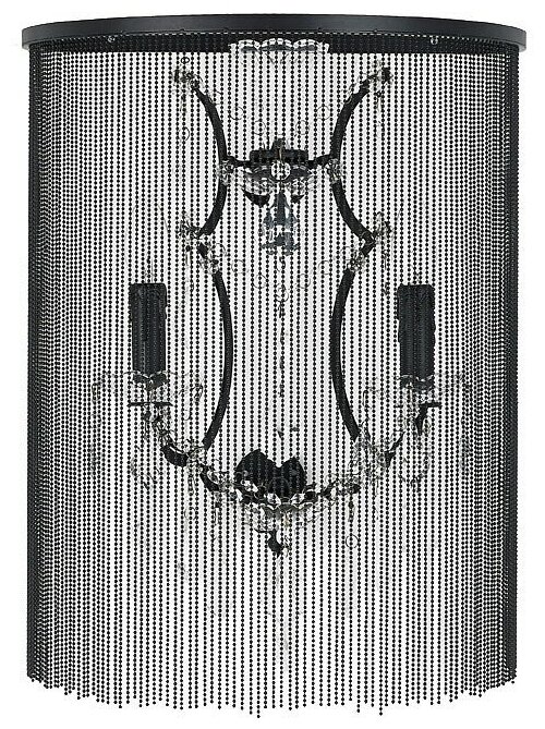 Бра Donolux Magia W110240/2, E14, 80 Вт, кол-во ламп: 2 шт., цвет арматуры: черный