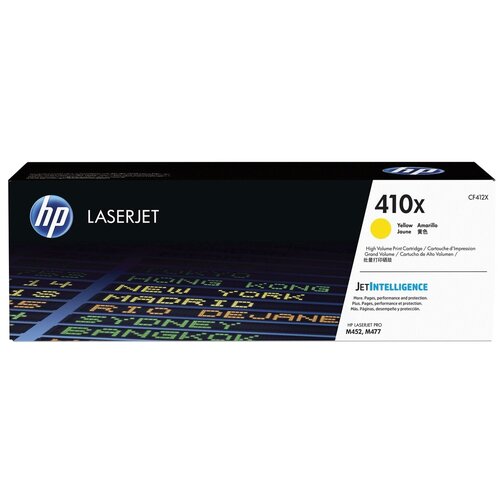 Картридж лазерный HP 410X CF412X желтый оригинальный повышенной емкости 1 шт.