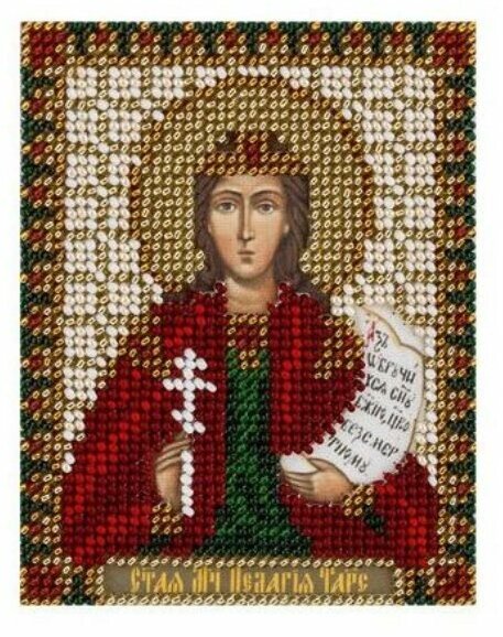 Набор для вышивания бисером PANNA Икона Святой мученицы Пелагии Тарсийской, 8,5*11см