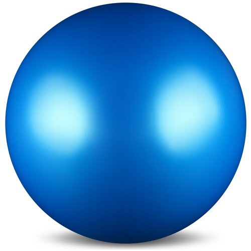 фото Мяч для художественной гимнастики силикон металлик 300 г ab2803 синий 15 см indigo