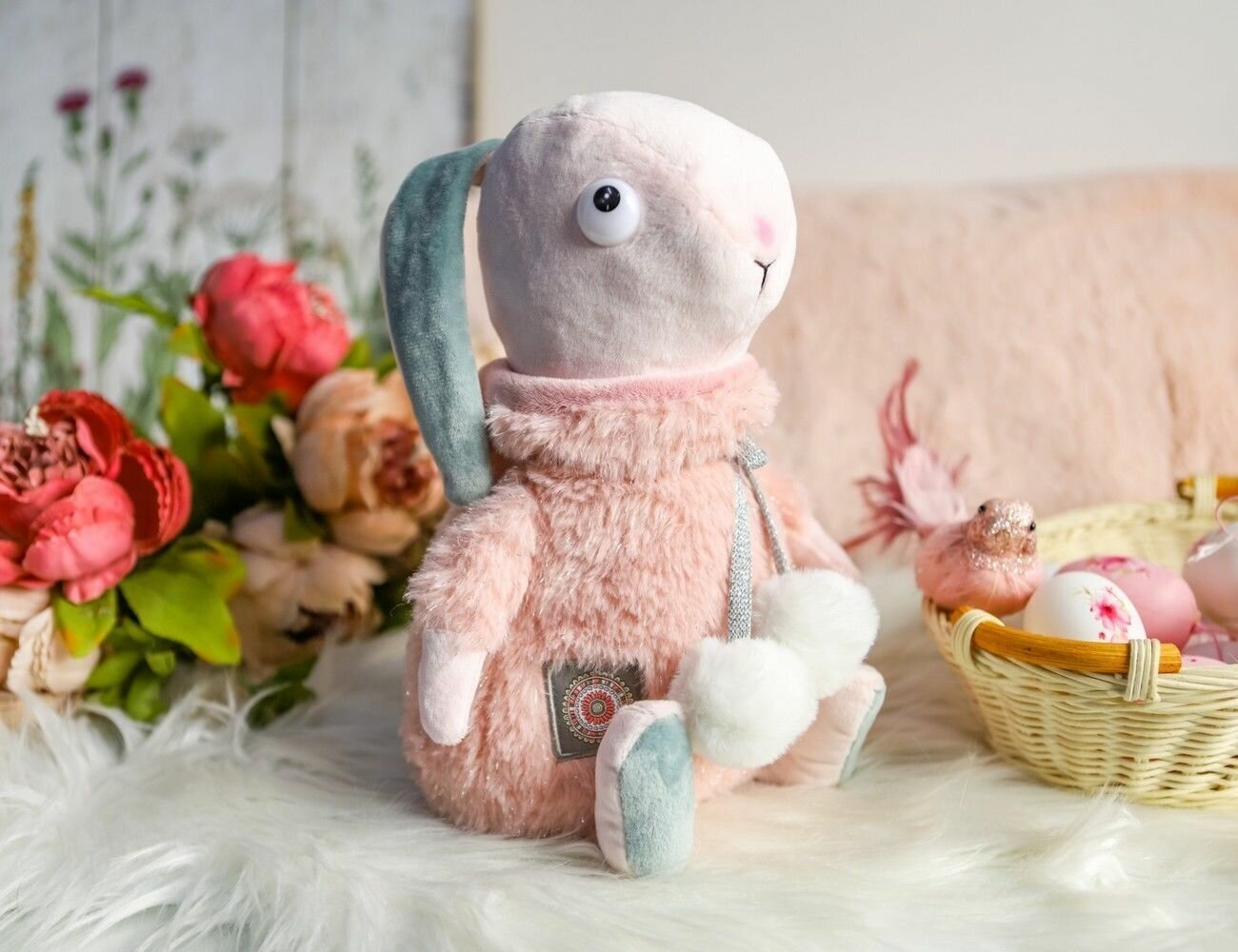 Мягкая игрушка Кролик Нади, 25 см, Budi Basa