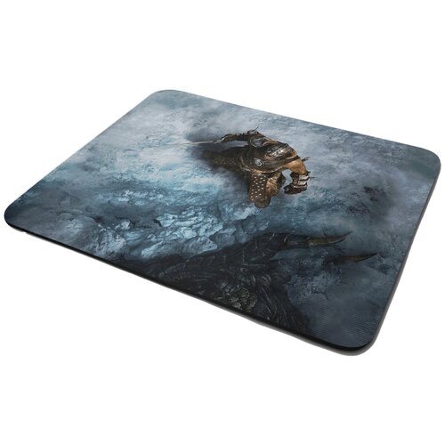 фото Коврик для мыши skyrim (скайрим, the older scrolls, довакин, дракон, персонаж, игра, главный герой, фентези) -9 бруталити