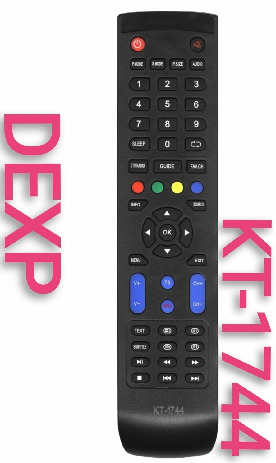 Пульт KT-1744 для DEXP/дэксп телевизорa/f40d7100m