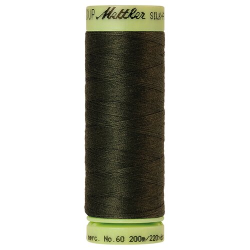 Нить для машинного квилтинга SILK-FINISH COTTON 60, 200 м 100% хлопок 0554 Holly ( 9240-0554 )