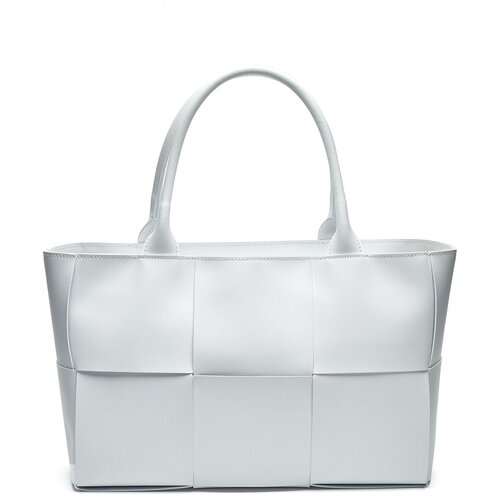 фото Сумка тоут aprell 158, фактура плетеная, белый