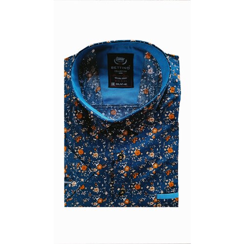 Рубашка Bettino, размер 6XL(66), синий