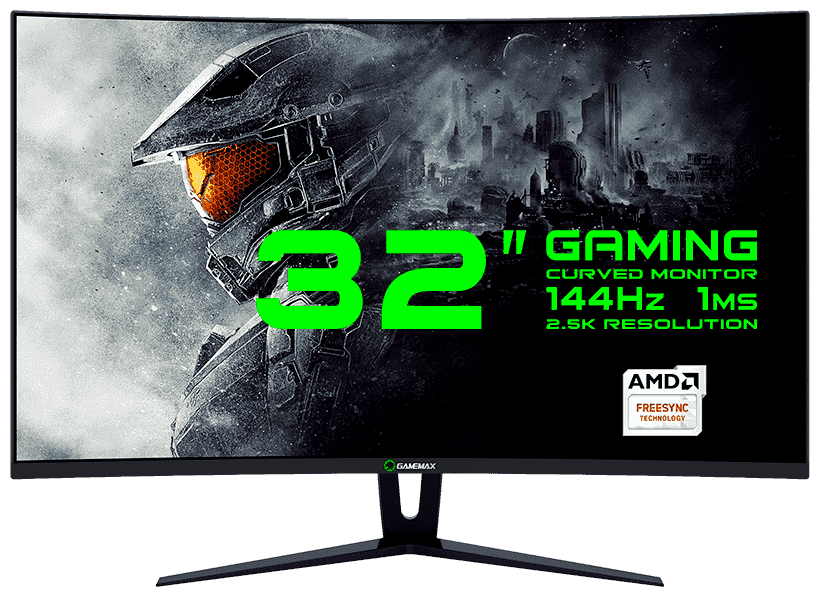 31.5" Монитор GameMax GMX32CEWQ, 2560x1440, 144 Гц, *VA, черный