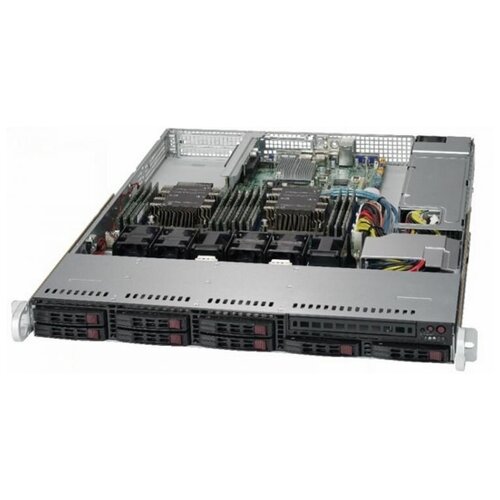 Сервер Supermicro SuperServer 1029P-WT без процессора/без ОЗУ/без накопителей/количество отсеков 2.5