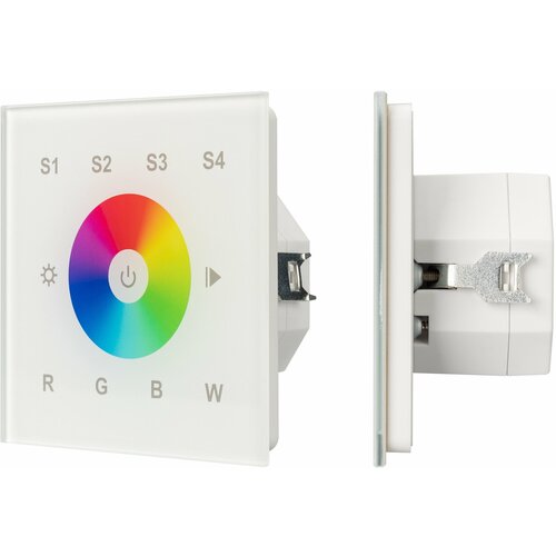 INTELLIGENT ARLIGHT Сенсорная панель DALI-901-11-4G-RGBW-DT8-IN White (BUS/230V) (IARL, IP20 Пластик, 3 года)