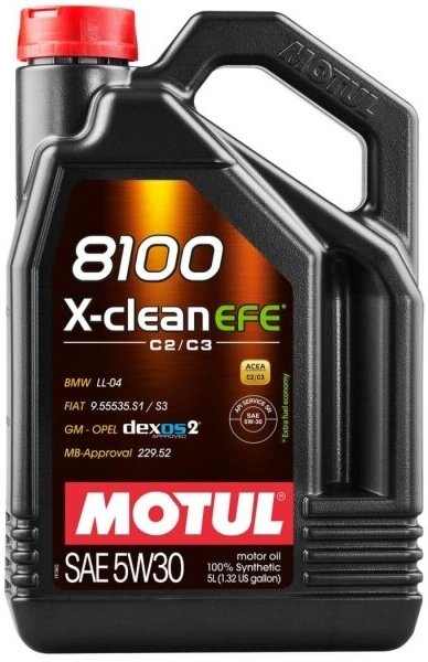 Синтетическое моторное масло Motul 8100 X-clean EFE 5W30, 5 л, 4 шт